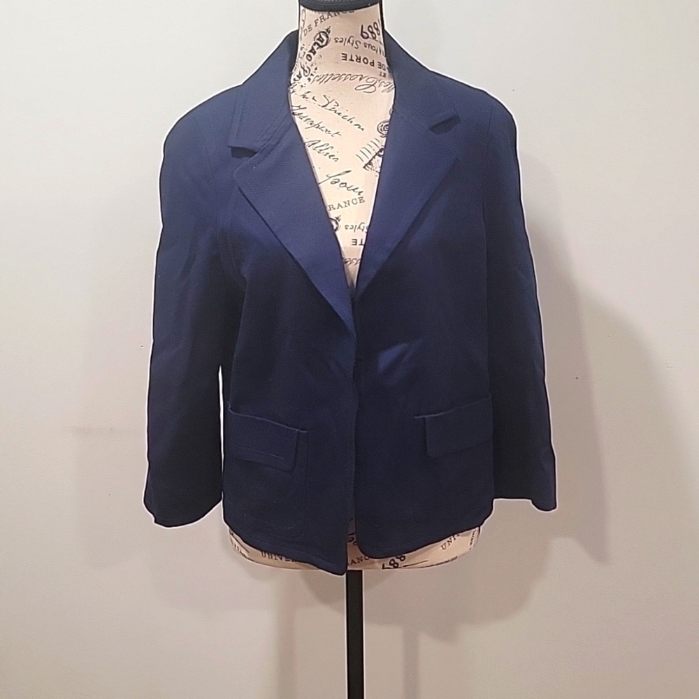 Talbots Navy Blue Woman's Blazer 10
